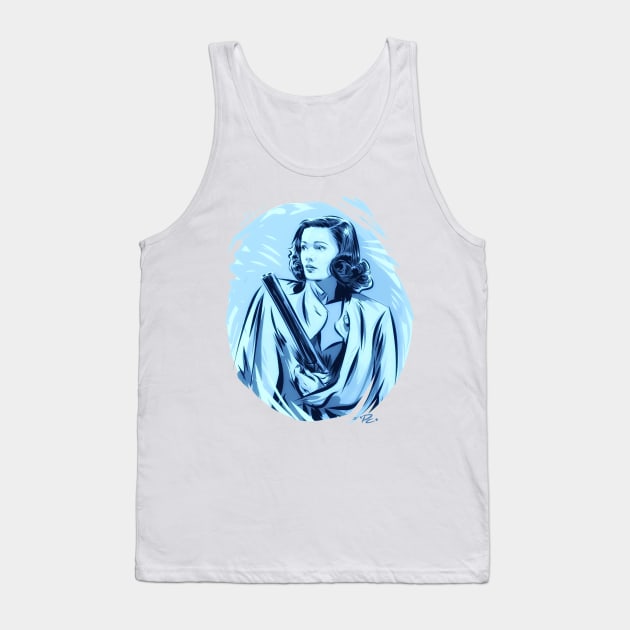 Gene Tierney - An illustration by Paul Cemmick Tank Top by PLAYDIGITAL2020